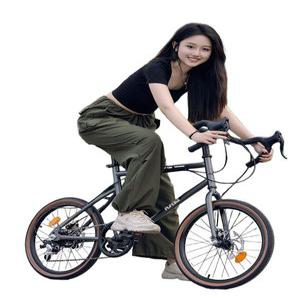 20인치 8단 미니벨로 스프린터 자전거 화이트 로드