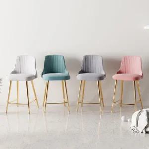 아트박스/가구느낌 시엘벨벳골드바체어 아일랜드식탁 홈바의자