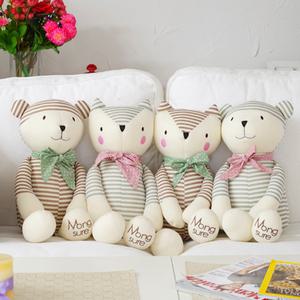 몽슈레 오가닉 애착인형60cm 곰 여우인형