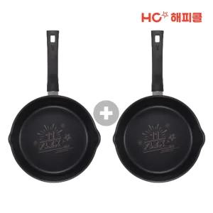 [1&1 그랜드십입절 단독구성] HC해피콜 플렉스 팬 와이드 IH 인덕션 후라이팬 22cm (매트블랙)