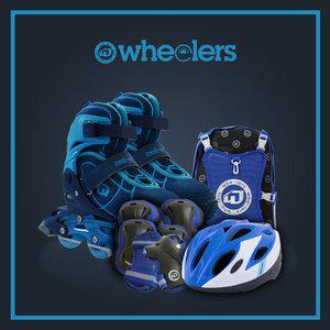 [휠러스] 아동인라인풀세트 유니크 인라인스케이트 블루