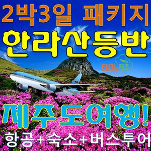 한라산등반패키지여행/제주도2박3일버스투어/항공+숙소+여행+식사포함