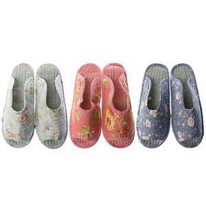 플라워체크 면실내화 거실화 슬리퍼 덧신 거실용슬리퍼 실내화 순면 퀼트
