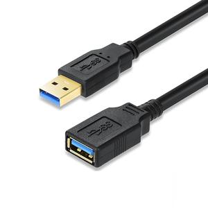 블랙 USB3.0 M-F 연장 케이블 프린터 연장선 허브 확장 4중차폐 무산소동선 2M CABLE