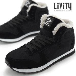 LIVITY 스프리트 천연가죽 남녀공용 포근한 반목 끈형 양털단화 KA0550 10종택일