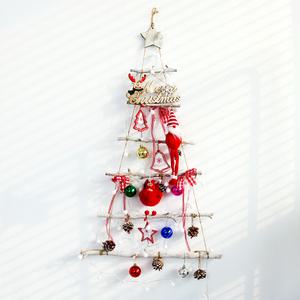 크리스마스 나무 벽트리 풀세트 우드 장식 소품 전구