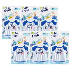 에어후레쉬 옷장용 방향소취제 시원한 아쿠아향 32g x6개