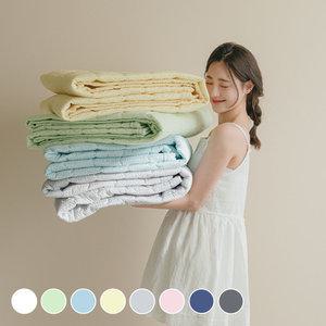 [아망떼] 포휴즈 시어서커 리플 고정밴드 침대패드