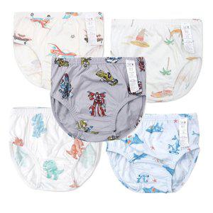 [오가닉맘]23년  남아동 삼각팬티 5종 세트