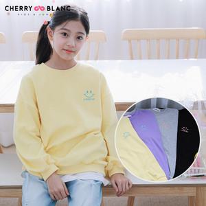 [체리블랑] 체리블랑 컬러스마일맨투맨 여아,키즈,주니어