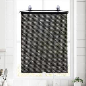 [OFKK0230]롤 블라인드 창문 방염 도트블랙 65X125cm