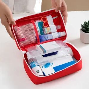 응급처치 비상용 약상자 파우치 화장품 수납/구급가방/구급상비함/구급상자케이스/구급약가방/휴대