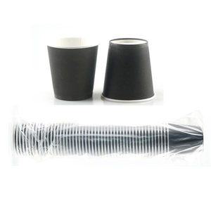 (R)칼라 종이컵 단색 검정 1줄50개