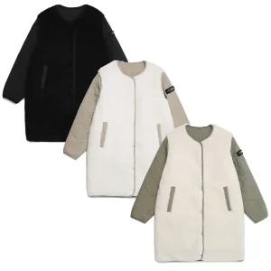 [내셔널지오그래픽] (N224WFJ130) 여성 웨이젤라 리버시블 롱기장 플리스 집업