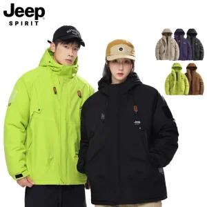 지프 JEEP SPIRIT 남녀공용 3in1 미디패딩 아웃도어 패딩 가을 겨울 바람막이 등산 런닝 운동 JP890