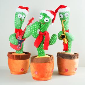 크리스마스 말 따라하는 선인장 인형 춤추는 노래하는 녹음 선물