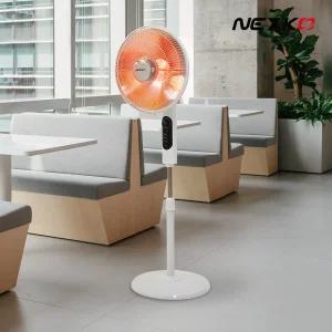 넥스코 선풍기형 전기히터 난로 난방기 온열기 가정용 사무실 업소용 스탠드형 40cm NKH-S1600HL