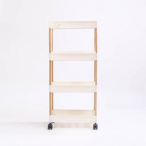 틈새수납장 4단 22cm 이동 선반 수납 베란다 수납장 다용도실 렉