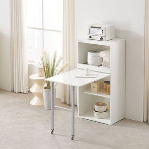 접이식 폴딩테이블 콤비 수납 확장 원룸 렌지대식탁식탁겸용렌지대 렌지대