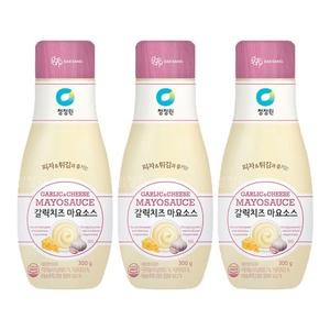 청정원 갈릭치즈 마요네즈 소스 어른 간식 300g 3개