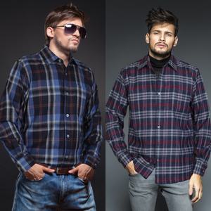 기모체크셔츠 겨울긴팔남방 남자패딩티 캐주얼 정장