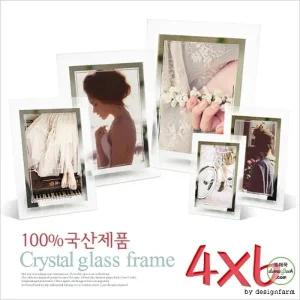 Kimspp 국산 크리스탈 액자 4R(4x6) 유리액자 사진 그림액자