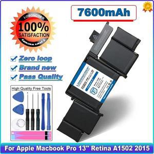 7600mAh 노트북 배터리 호환 애플 맥북 프로 13 인치 A1502 2015 레티나