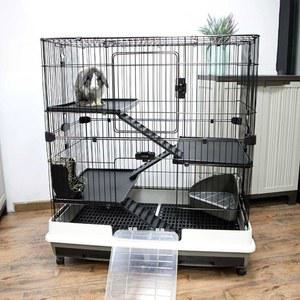 토끼 토끼케이지 소형 하우스 래트 햄스터 은신처 리빙박스 기니피그 사육장 화이트 소동물