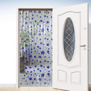 투명 블루 별 현관 92x200 파리퇴치 매장 파리발 파리막이커튼 업소 가리개발 파리 문