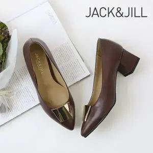 잭앤질 빅사이즈 5cm 골드다각장식 펌프스(J-09508BIG)