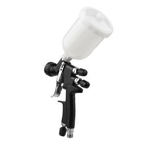 HVLP 1.0mm Air Spray Gun Kit 250cc Fluid Cup Feed Mini Handheld 360-degree