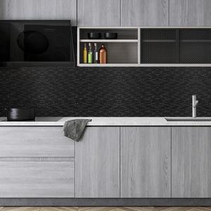 다용도 필름세련시트지 50cmX2.5m 메탈엠보 블랙/벽지