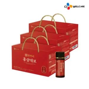 [CJ공식] 한뿌리 홍삼대보 10병 3박스