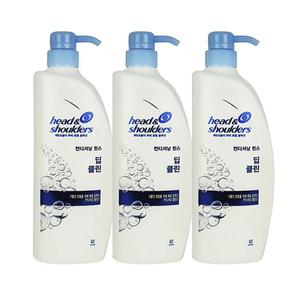 헤드앤숄더 딥 클린 컨디셔닝 린스 850ml 3개