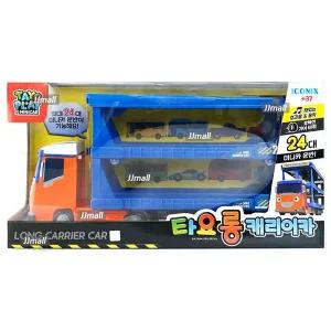 타요 롱캐리어카 운반차 후렉션 효과음 레일놀이 미니카 자동차 작동완구 역할놀이 선물