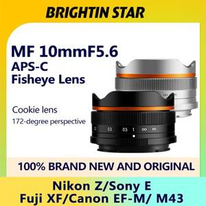 Brightin Star 10mm F5.6 광각 피쉬 아이 렌즈 Aps-C 형식 Sony E Fuji Xf Olympus M43 Canon Rf Nikon Z E