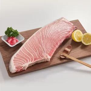 튜나바이브 참다랑어 3번 뱃살 1kg 냉동참치 신선 참치회 홈마카세