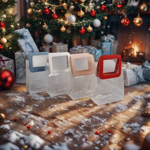 노리스  PVC 쇼핑백 투명 손잡이 답례품 비닐 가방 선물 포장 간식 미니 구디백