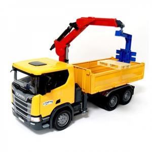 [브루더] 스카니아 슈퍼 560R 건설 트럭과 팔레트
