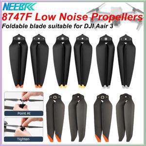 DJI Air 3S 8747F 프로펠러용 NEEBRC 저소음 블레이드 접이식 퀵 릴리스 드론 날개 CW/CCW 액세서리
