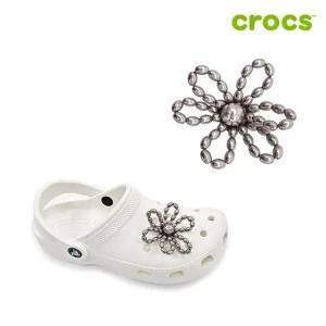 [크록스 정품] 검은 진주 비즈 데이지 지비츠 10016174