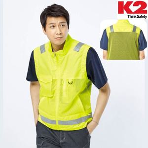 K2 세이프티 여름용 고급 메쉬 반사 형광 안전 작업조끼 고품질 안전조끼