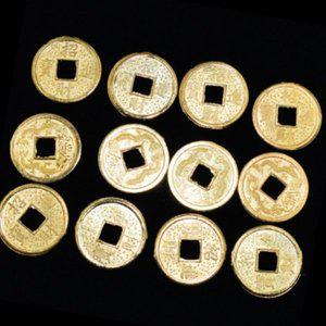 기념 주화 돌잡이 소품 소원 성취 엽전 황금 동전 14개 데코 장식 주화