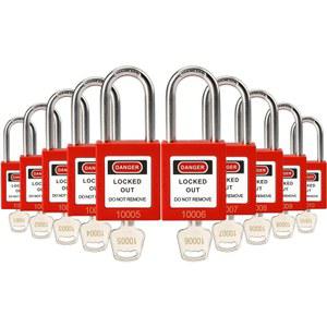 산업용 안전키 장치 락아웃 키동일 락아웃패드락 자물쇠 황색 열쇠 ABUS 게이트
