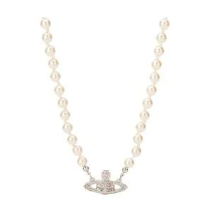 [비비안웨스트우드] 여성 미니 바스 릴리프 크림 목걸이 63010100 P104