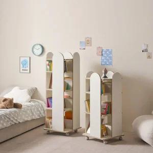 도담 E0키즈 주니어 4단 회전책장(바퀴형) DO5104R (착불)