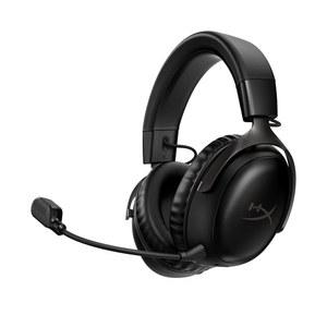 [미국배송] HYPERX CLOUD III 무선 PC PS5 PS4용 게이밍 헤드셋 최대 120시간 배터리 2.4GHZ 무선 53MM 앵글 드라이버 메모리 폼 내구성 있는 프레임 10MM 마이크 블랙 (갱신)