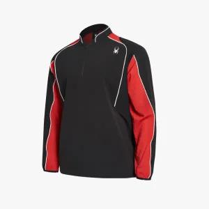 [롯데백화점]스파이더 남성 베이스볼 프로웹 하프 집업 웜업 자켓 SPHPCNJK532MBLK