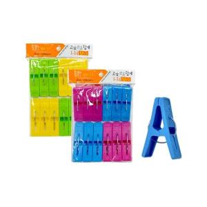 국산 빨래집게12p 고급 55호 일조 양말 건조대 건조망 빨래줄 다용도 욕실 주방 세탁 봉지 옷걸이