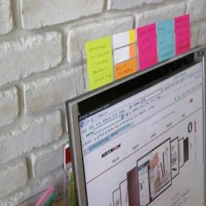 아트사인 컴퓨터 모니터메모보드400 상단/메모판/모니터메모/문구메모보드/사무모니터메모보드